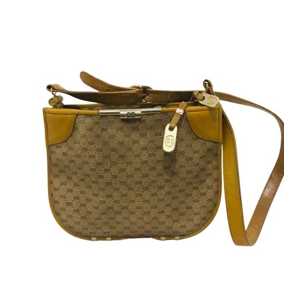 Gucci vintage cross body honey caramel handbag - Picture 14 of 16